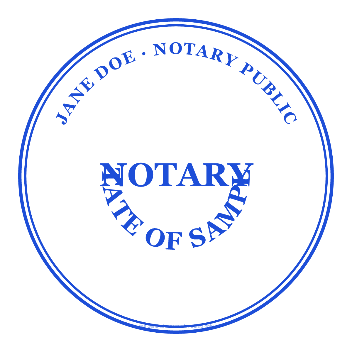 Notarsiegel Generator — Live-Vorschau